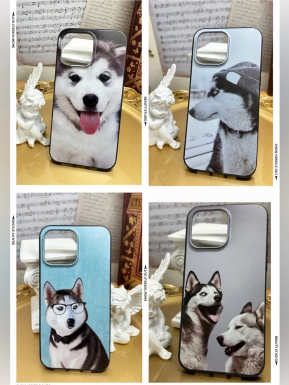 4 items.iphone14 /14 plus/14pro/14promax dog Case